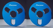 One Pair 10.5'' blue Pioneer Tape reel High Quality Aluminum Take Up Reel