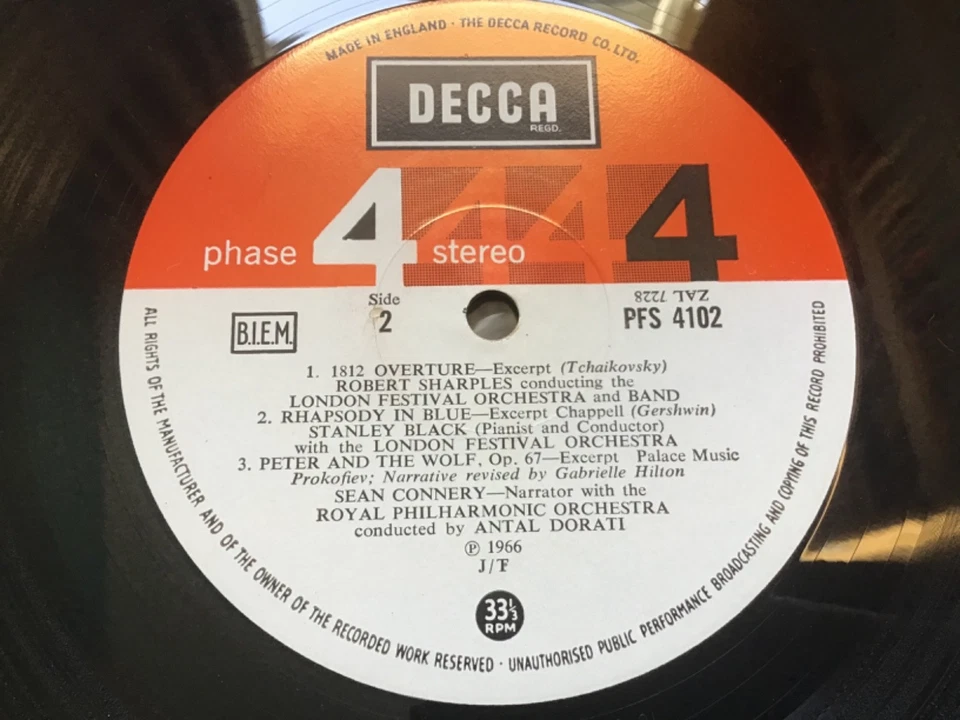 V/A - A CLASSICAL SAMPLER 1966 UK LP DECCA PHASE 4 STEREO PFS 4102 EXCELLENT+ - Image 4 of 4