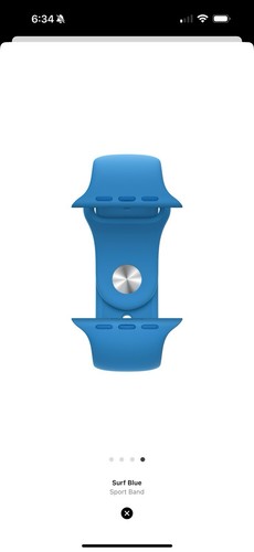 Apple Watch Sport Band 40mm (38/41) Genuine OEM Surf Blue S/M Used - Zdjęcie 9 z 9