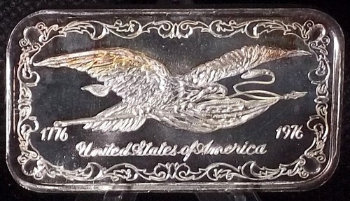 1976 Doyle's Coin Palace United States / Greathouse .999 Silver Art Bar #DCP-2V1 - Picture 3 of 4
