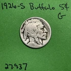 1926-S Buffalo 🦬 Indian Head Nickel 5c Good GD
