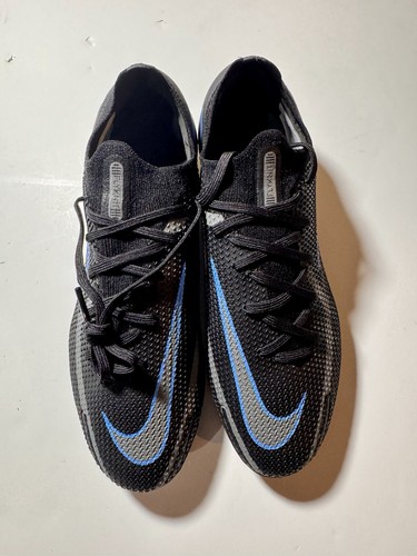 Nike Phantom GT2 Elite FG Black Blue FLYKNIT ACC CZ9890-004  Men's  7 Wmns 8.5 - Picture 2 of 5