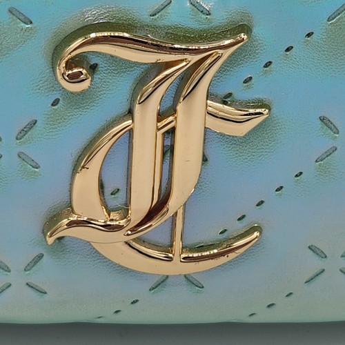 NWT Juicy Couture Travel Cosmetic Hanging Bag Iridescent Organizer Seafoam Green - Picture 4 of 10