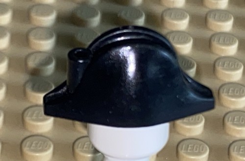 LEGO Minifigura Negro PIRATA BICORNE Dorado Calavera y Huesos Cruzados Capitán Sombrero - Imagen 4 de 7