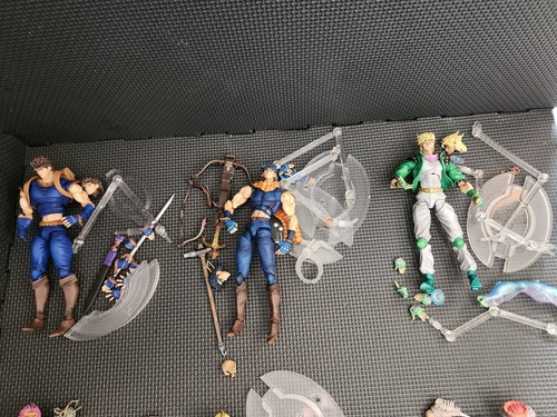 JoJo's Bizarre Adventure Part 2 Sas Super Action Statue Figure Lot Battle - Picture 2 of 5