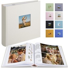 Photo Album with Writing Space 50 Pages 4x6 Photos Hold 200 or 5x7 Pictures H...