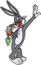Patch - C&D Visionary Looney Tunes Bugs Bunny Standing w/Carrot 3"x4.5" Iron-Pat