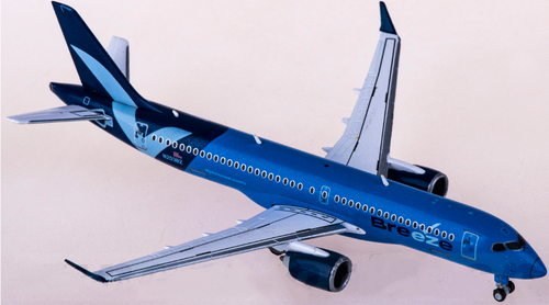 1:400 Geminijets Breeze Airways Airbus A220-300 Passenger Airplane Diecast Model - Bild 2 von 4