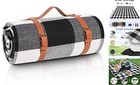  80”x 80” Picnic Blanket Extra Large, Waterproof and Foldable Beach Blanket, 3 