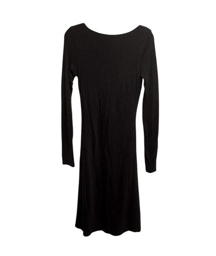 Ralph Lauren Womens Sweater Dress Gray Wool Blend Long Sleeve Vneck ALine Medium - Picture 3 of 3