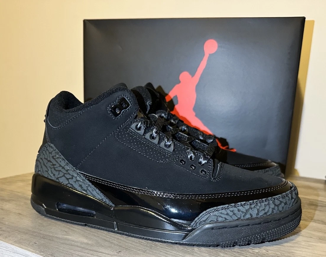 Jordan 3 Retro Black Cat - огромный выбор по лучшим ценам | eBay