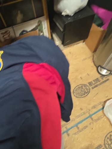 Sudadera de fútbol vintage años 90 Nike Barcelona azul fútbol cuello redondo para hombre talla L - Imagen 5 de 9