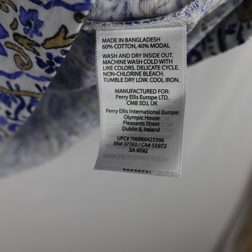 Top tejido Rafaella para mujer 2XL Amparo azul cachemira cuello en V manga corta RSKSC090 - Imagen 6 de 9
