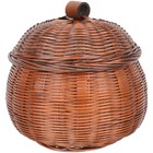 Multifunction Pumpkin Shaped Bamboo Basket Woven Basket With Cover basket