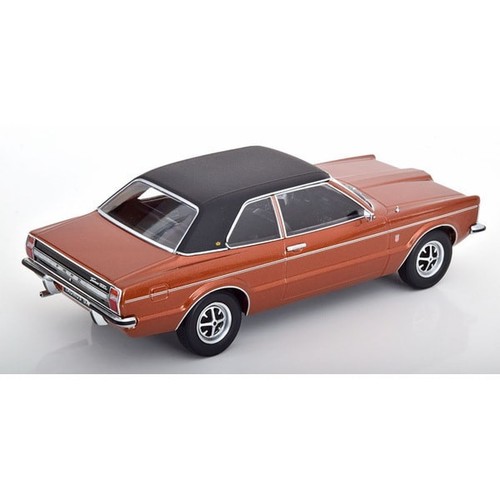 Kkdc180976 1/18 Ford Taunus Gxl berlina 1971 tetto vinile marrone metallizzato/nero opaco - Foto 2 di 6