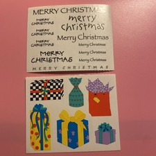 Set Of 2 Mrs Grossmans Merry Christmas/Presents Maxi Sticker Sheets