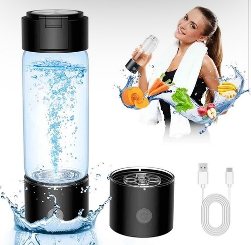 420ml Portable Ionizer Hydrogen Water Bottle Generator with SPE PEM Technology  - Bild 1 von 6