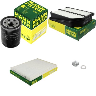 MANN-FILTER Inspektionspaket Filterset für Suzuki Grand Vitara II 2.0 AWD 1.6
