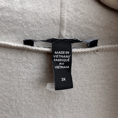 $428 NWOT EILEEN FISHER High Collar Lightweight Boiled Wool Jersey cardigan 3X - Picture 3 of 11