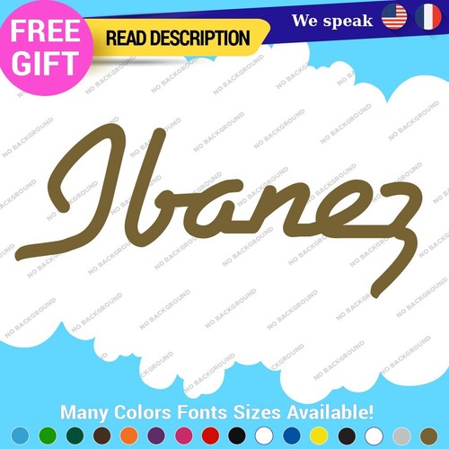 Fits Ibanez Accoustic Decals Stickers Vinyl Guitar Jem Headstock Old Vintag Amp - Picture 22 of 52