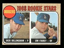 1968 Topps Baseball 228 Jack Billingham Jim Fairey VGEX to EX 07 BXCP42