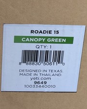 Yeti Roadie 15 Cooler Canopy Green