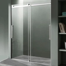 Anzzi SD-FRLS05901 Stellar 76"H x 48"W Sliding Frameless Shower