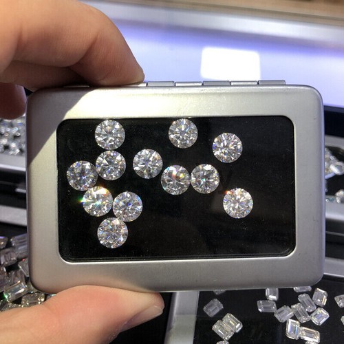 GRA Certified Loose Moissanite Round Stones D VVS1 All Sizes for Jewelry Making - Picture 6 of 42