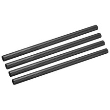 4Pcs Carbon Fiber Tubes 20x22x420mm Matte Surface 3K Roll Wrapped for Airplane