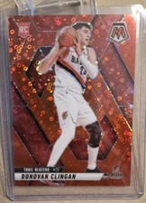 NBA 24/25 Mosaic, RC Donovan Clingan Red Disco Prizm 19/99 / Trailblazers 