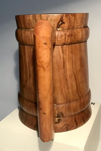 Paar (2) gedrehte gedrechselte Holz Bier Ale Becher Krüge dekorativ oder versiegelt zur Verwendung - Bild 12 von 12