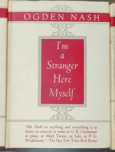 LOT OF 5 OGDEN NASH PRIVATE DINING,VERSUS, GOOD INTENTIONS, STRANGER HERE - Imagen 4 de 9