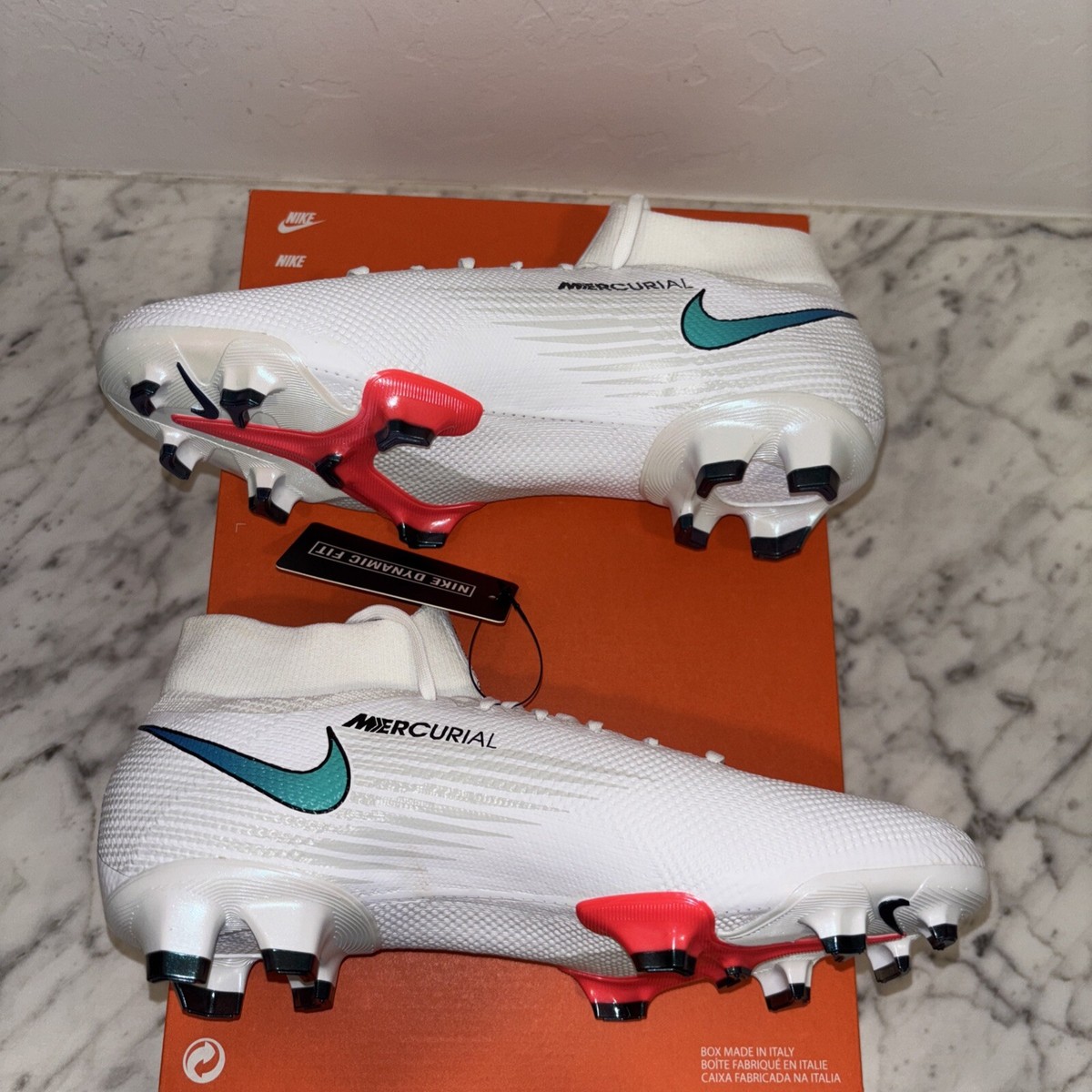 Nike Mercurial Superfly 360 7 Pro FG White Flash Crimson AT5382