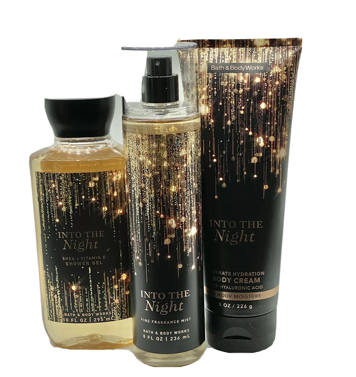 Bath & Body Works INTO THE NIGHT Fragrance Mist , Body Cream , And