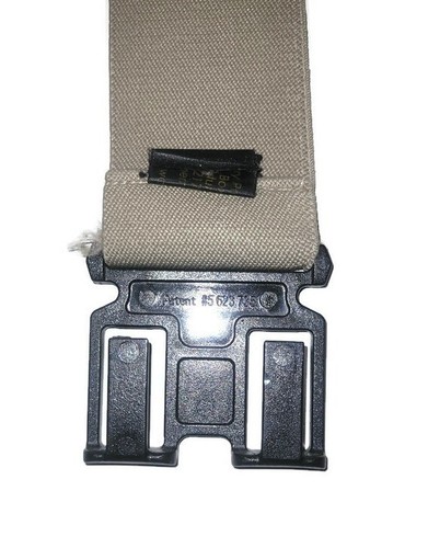 Perry Hook-On Belt Suspenders Y-back Adjustable Elastic Stretch Khaki Comfort - Picture 5 of 11