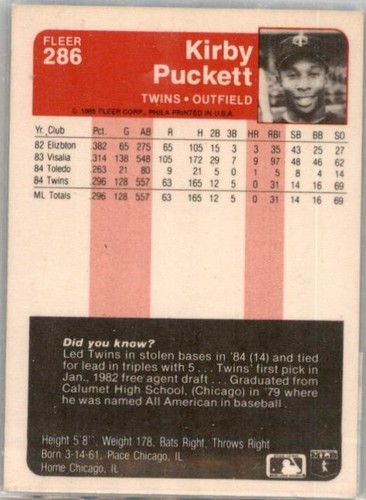 Kirby Puckett Minnesota Twins HOF 1985-1999 Buy 1-50% Off 2nd 22 Available - Foto 24 di 46