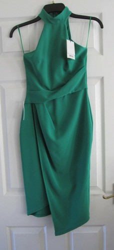 NEW Lipsy Green Asymetric Halter Neck Bodycon Dress Bahrain | Ubuy