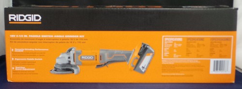 RIDGID 18V Cordless 4 1/2" Angle Grinder Kit with 4.0 Ah Battery & Charger NEW - Picture 2 of 4