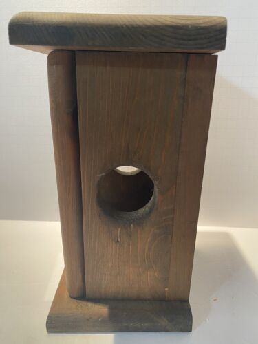Schönes Vogelfutterhaus aus Holz Buntglas 10 Zoll - Bild 6 von 10