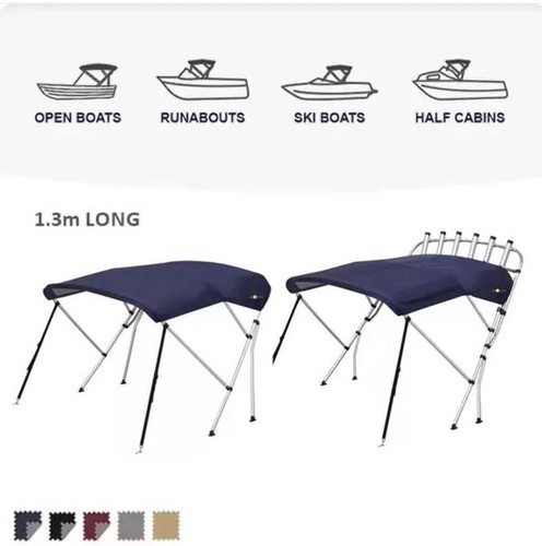 Oceansouth 3 Bow Whitewater Bimini Top. Various Sizes/Colors with optional rocke