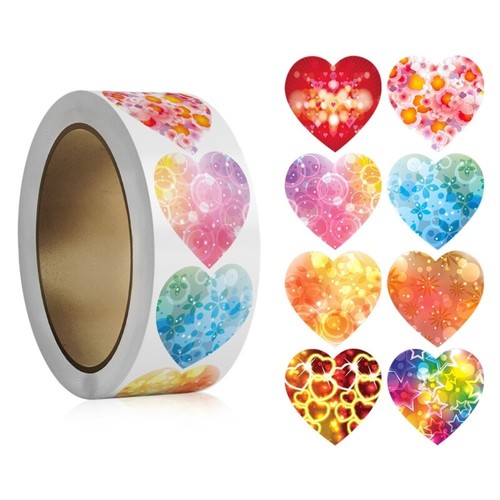 Valentine s Day Gift Sticker Self-Adhesive Sticker Heart Labels Love Sticker - Picture 12 of 16