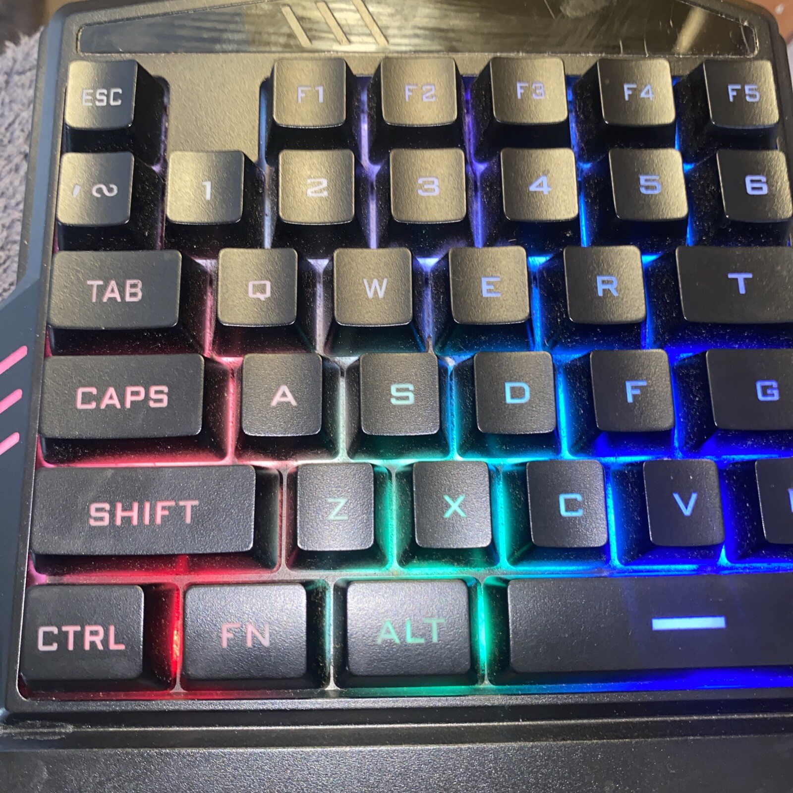 Used Bugha Exclusive RGB LED Color Changing One Handed Ergonomic Gaming
