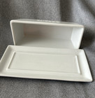 Denmark Commercial Butter Dish Porcelain White Dishwasher Safe