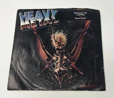 DEVO Heavy Metal Record E-47204 7" VINYL planet earth Soundtrack 45 Coal Mine