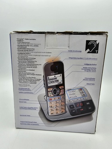 Panasonic KX-TGE522 Bezprzewodowy telefon dla seniorów Stały 1 Słuchawka z AB - Zdjęcie 9 z 9