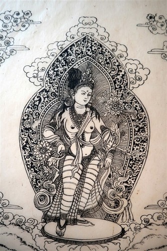 Hindu Beautiful Lithographic Art Gods c1960's Printed on Tissue Paper - Picture 5 of 6