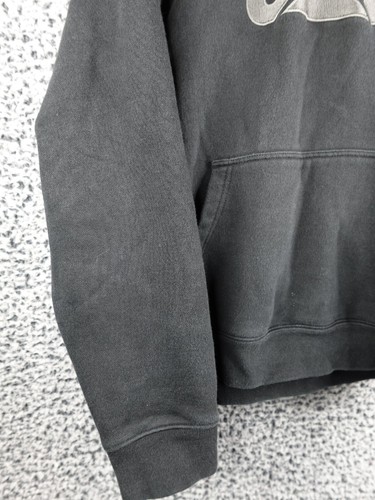 CAT Caterpillar Heavy Equipment Logo Hoodie Sweatshirt Pullover Black Silver L. - Picture 5 of 16