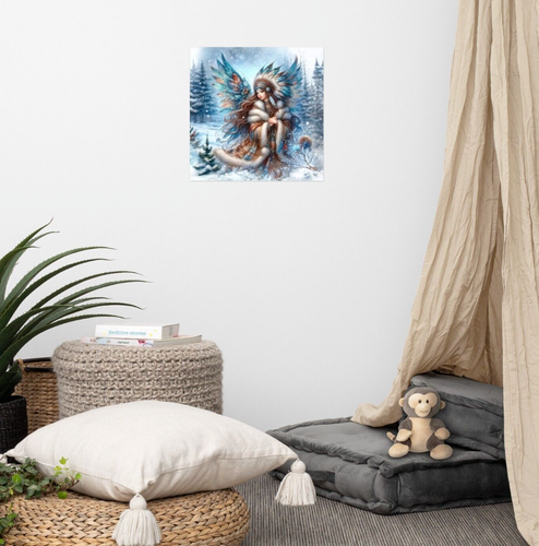 Native American Winter Fairy Art Print, Canvas, Framed Print, Fairy Wall Art - Picture 101 of 126