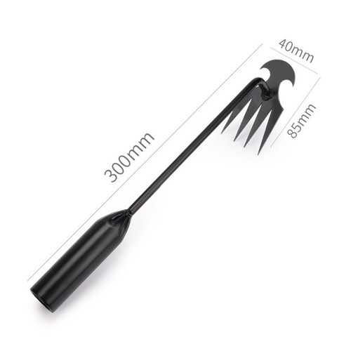 Ergonomic Weed Remover - Long Handle Garden Rake with Polished Finish - Picture 5 of 23