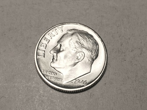 1946-S/S East RPM #3 Roosevelt Silver Dime ~ GEM BU Uncirculated Stage A - Picture 8 of 11